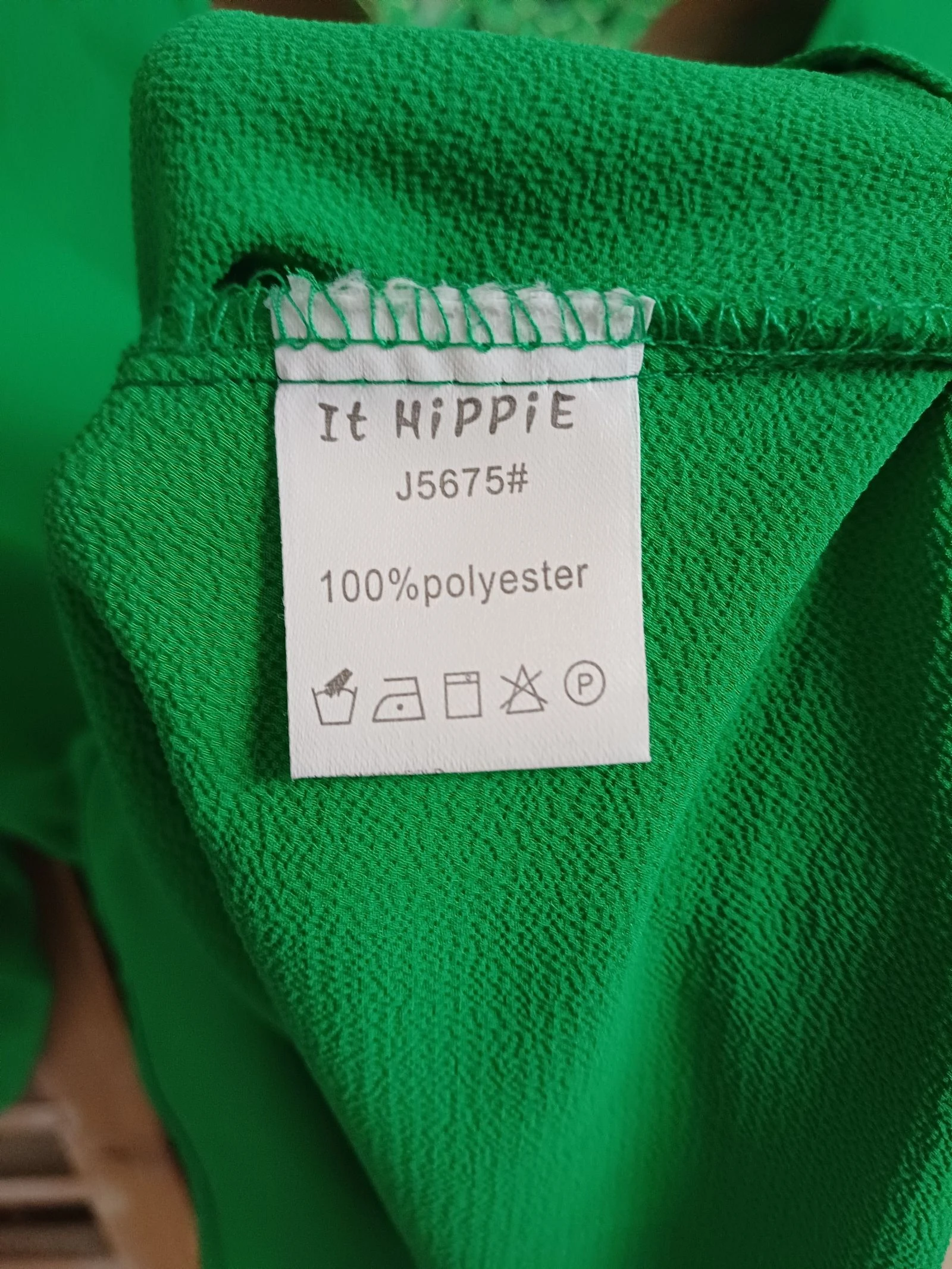 Hermosa blusa verde de manga 3/4 - It Hippie talla 38 – photo 2